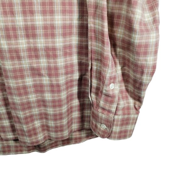 Ralph Lauren McMeel Men's XL Shirt Brown Plaid Long Sleeve Pocket Cotton Preppy - Picture 4 of 9